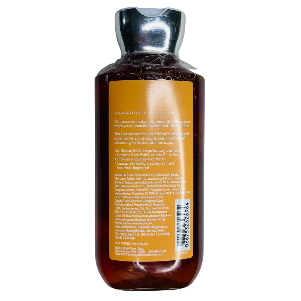 Bath & Body Works Retired Cashmere Glow Shower Gel 10 FL OZ Sealed - Picture 2 of 3